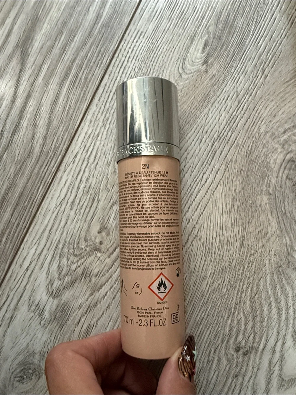 Dior Airflash Spray Foundation — 2N Nude-Beige Finish